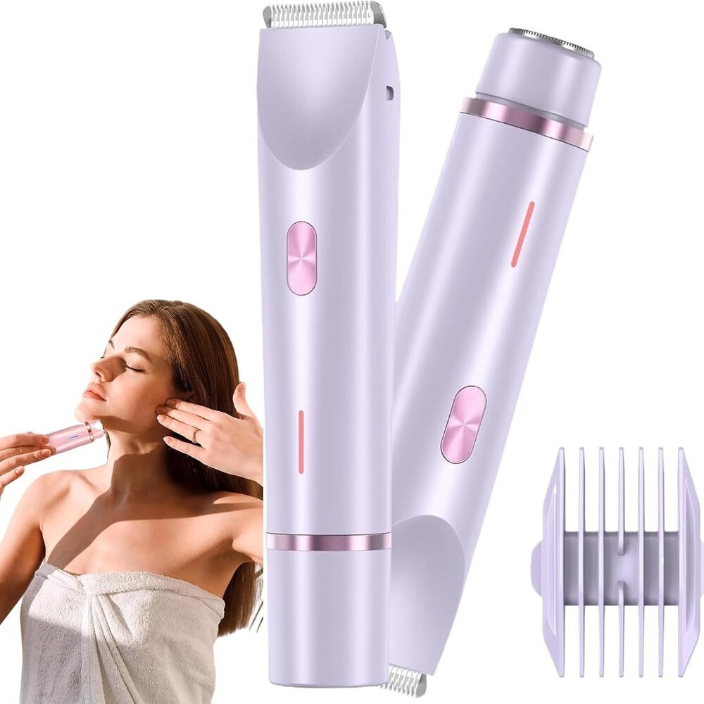 Mother'S Day Gift, Electric Hair Trimmer for Women, 1 Box Rechargeable 2 in 1